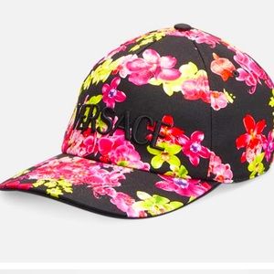 COPY - Versace unisex logo monogram Orchid-Print Baseball Hat